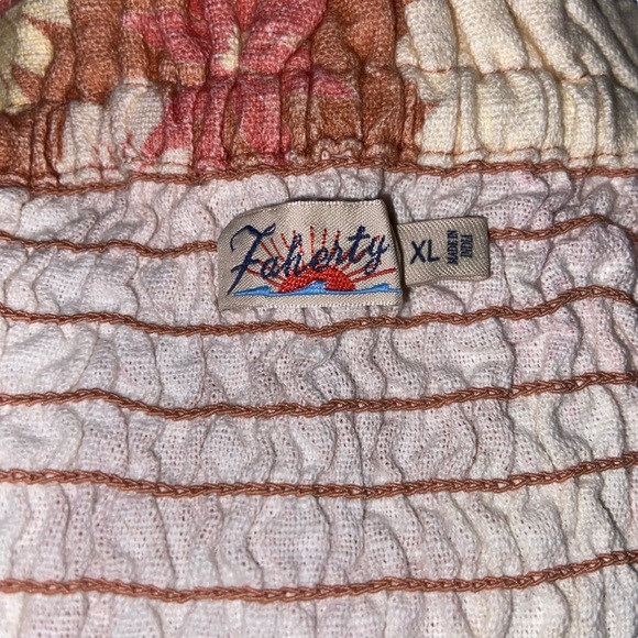 Faherty Women's Floral Mini Dress - Cream and Pink - Picture 9 of 11